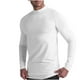 thumbnail image 2 of pstuiky camisas de manga larga para hombre, Camisa deportiva transpirable de manga larga y cuello redondo para hombre, color liso salir tops m, 2 of 9