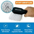 thumbnail image 5 of Stiff Hand Scrub Brush Tire Brush Heavy Duty Outdoor Boat Scrub Brush Handled Wheel and Tire Cleaning Brush Carpet Brush Scrubber All Purpose Cleaning (Short Handle), 5 of 7