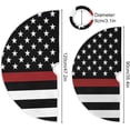 thumbnail image 3 of FMSHPON American Flag Tree Skirt Independence Day Xmas Christmas Tree Skirt Stand Mat for Holiday Party Decoration Indoor Outdoor 36 inches, 3 of 6