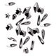 thumbnail image 1 of Qarigey Juego de 50 piezas de cristal, excelente brillo, puntas 3D, decoración de uñas, diamantes de imitación, artesanía DIY para Juegos de manicura Negro oscuro, 1 of 6