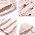 thumbnail image 6 of Evdexr Mens Tracksuit Hooded Full Zip Windbreakers & Cargo Shorts Golf Outfits 2026 Summer Casual Big and Tall Windproof Drawstring Sets with Pockets Pink 2XL, 6 of 9