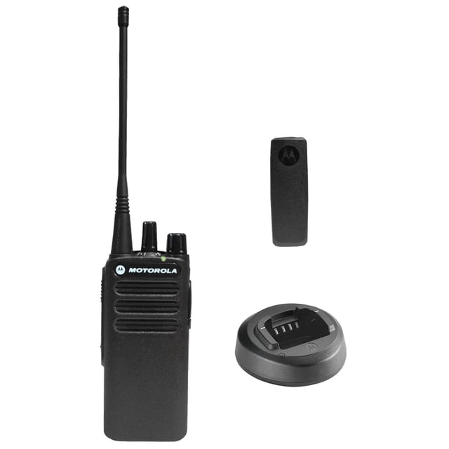 Radio bidireccional Motorola CP100D portátil UHF analógica sin pantalla 16 canales 4 vatios 403-480 MHz