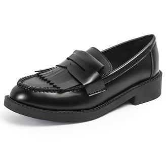 Donald J. Pliner Womens Meg Crepe Ankle Loafers Black 6  display picture 2