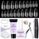 thumbnail image 1 of Kit de uñas Gel X Nail, 30 g de pegamento sólido para uñas en gel con 500 puntas para uñas, lámpara UV LED para uñas, gel adhesivo de larga duración para uñas a presión, 1 of 5