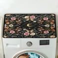 thumbnail image 5 of ZIATUBLES Dust Cover Pad for Washer Dryer Water Resistant Washing Machine Top Protector Mat for Laundry Room Home Multi Use Home Decor Accessories, 24 x 19.7 Inch, Butterfly Rose Foliage Moon, 5 of 7