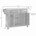 thumbnail image 5 of Crosley Furniture Cambridge Wood Kitchen Island in White/Gray, 5 of 9