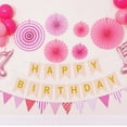 thumbnail image 3 of Happy Birthday Banner Party Bunting Colorful Signs for Rainbow Birthday Decorations Nursery Hanging Decor, 3 of 7