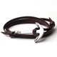 thumbnail image 1 of Pulsera de cuero con ancla antigua para mujer, accesorio de joyería clásico para hombre - Código de modelo 9: 11103 9, 1 of 4