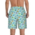 thumbnail image 3 of Naloa World Travel1 Men's Beach Shorts, Surfing shorts, Swim trunks, Quick Dry Swim Trunks for Surfing Beach Fun - Medium, 3 of 9