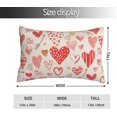 thumbnail image 6 of Red Pink Love Heart Pillow Covers 12x20 Set of 2 Watercolor Romantic Arrow Throw Pillow Covers Valentine''s Day Wedding Mother''s Day Anniversary Lumbar Linen Cushion Cover Decor for Couch Sofa, 6 of 6