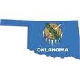 thumbnail image 4 of 5in x 2.75in Die Cut Oklahoma State Flag Sticker, 4 of 4