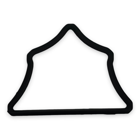 Tent Cookie Cutter with Easy Push Design