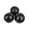 Black, variant on 3 Pack Handmade Juggling Balls 2.36 inch Sandbag Toy for Party Game Stress Relief Hand Eye Coordination Practice for Beginners and Pros White