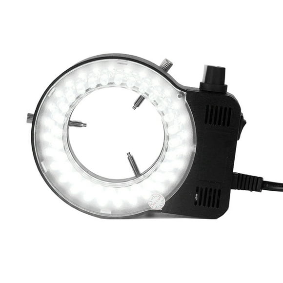Lampe à Anneau à LED Réglable pour l'Industrie Industrie Stéréo Caméra Vidéo Lentille de Microscope Trinoculaire B US Plug