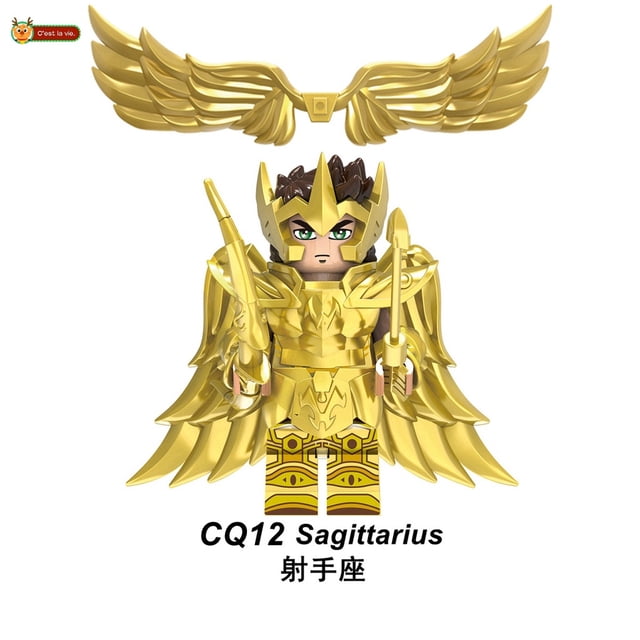 Saint Seiya Muñeca De Bloques De Construcción Dorada Saint Seiya Sagitario Leo Colección De Bloques De Construcción Mini Muñeca De Regalo Para Niños Juguete Estilo Lego