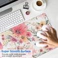 thumbnail image 4 of Long Mouse Pads for Desk,Pioneer Flower Floral Print Pattern Desk Mats on Top Of Desks, Desk Mouse Pad Extra Large with 3mm Non-Slip Base and Stitched Edge for Gaming,Office,Work,Home 31.5"x15.7", 4 of 6