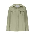 thumbnail image 4 of HBGVBA Womens Button Down Shirts,Long Sleeve UPF 50 Sun Protection Tops Collared Button Quickly Dry Sunshirt with Pocket, 4 of 6