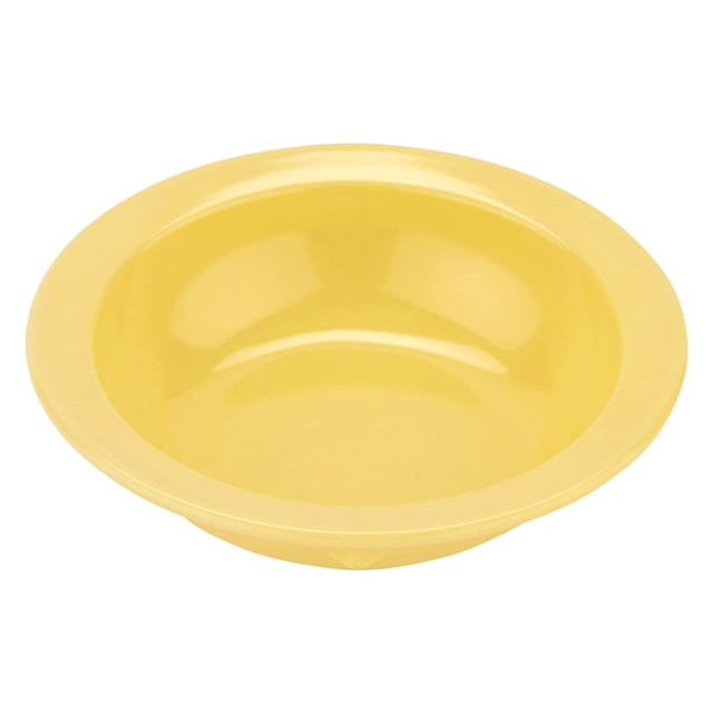 Conseguir. Dn-335-Y Amarillo 3.5 Oz. Cuenco Con Borde (Paquete De 12)