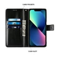thumbnail image 3 of iPhone 13 Case, iPhone 13 Wallet Case, iPhone 13 Case Wallet, iPhone 13 Flip Case, Labanema iPhone 13 Leather Cases with Card Slots Kickstand Magnetic Closure, iPhone 13 Protective Case (Black), 3 of 9
