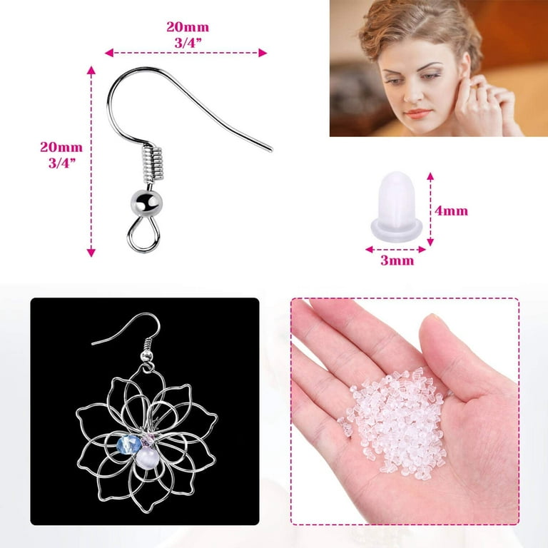 Earring Hooks for Jewelry Making Supplies, Cridoz 240pcs