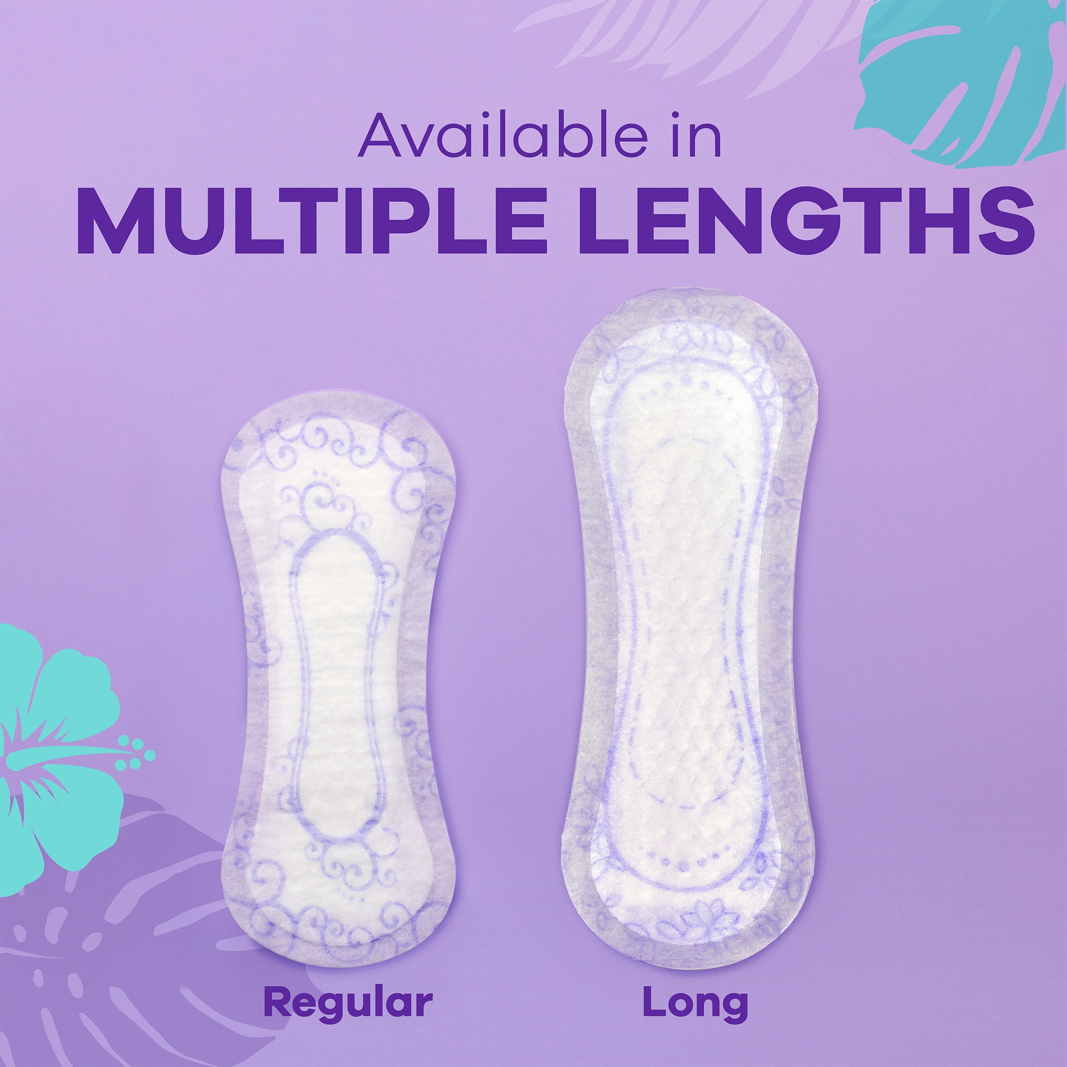 (4 pack) Always Daily Protect Liners, Long Length, Unscented Panty Liners, 46 Count