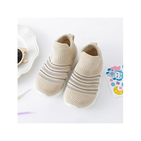 

Zodanni Kids Athletic Shoe Knit Upper Running Shoes High Top Sock Sneakers Gym Platform Trainers School Comfortable Slip On Khaki 9.5C