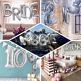 thumbnail image 5 of Efavormart Silver 40" tall Alphabet Letters / Number Foil Balloons Birthday Party  Decorations Graduation New Year Party Supply - A, 5 of 8
