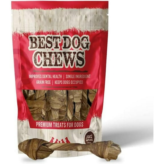 Best Dog Chews - Tripe Twist Bones (5-7") 12-Count - 100% Natural Beef - Delicious, Protein-Rich - Great for Joint & Dental Health