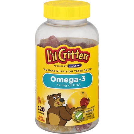 L'il Critters Omega-3 Gummy Fish, 360 Count (3x120ct)