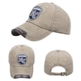 thumbnail image 2 of MIASHUI Men Women Washed Denim Cap Unisex Adjustable Baseball Hat,Khaki, 2 of 4