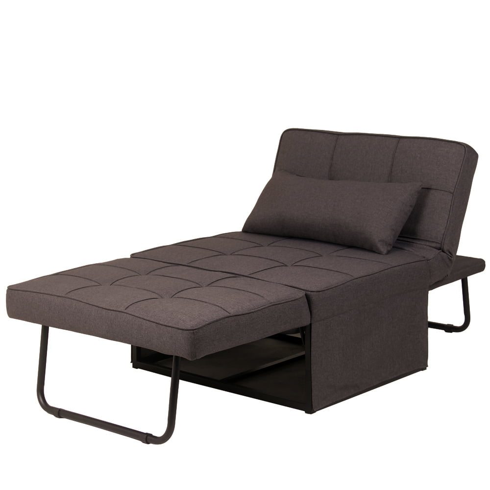Ainfox 4 in 1  Ottoman Sleeper Guest Chair Sofa  Bed  Multi 