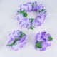 thumbnail image 2 of Juego de 4 pulseras y collares con guirnaldas hawaianas, accesorios elegantes para fiestas tropicales en la playa (morado), 2 of 8