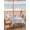 Blue Beige Grey, variant on Outdoor Tablecloth with Umbrella Hole and Zipper, Seahorse Coastal Round Table Cloth 54 Inch Waterproof Tablecloth, Summer Beach Ocean Nautical Coral Picnic Table Cover for Patio Camping