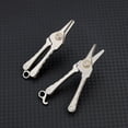 thumbnail image 6 of Ettsollp Titanium Alloy Small Scissors Men Women Mini Nose Hair Trimmer Portable Outdoor Travel Metal Beard Eyebrow Trimming Tools Keychain Pendant, 6 of 7