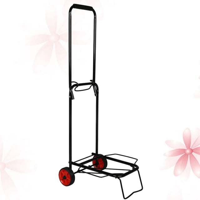 Minkissy Chariots Roulants Multifonctionnels avec Roues Chariot de Voyage en Acier Inoxydable Noir 1Pcs