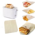 thumbnail image 3 of DPTALR 3Pcs Toaster Bags Reusable for Grilled Cheese Sandwich Non-Stick Heat Resistant, 3 of 7