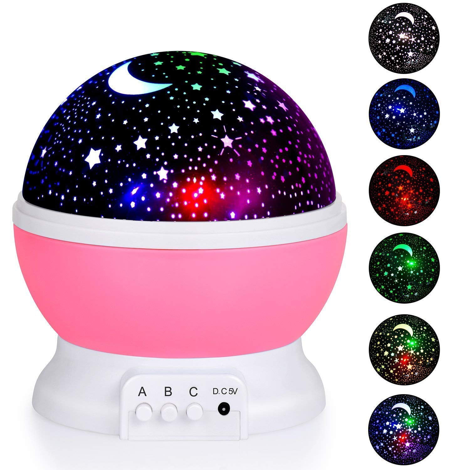 TOP Gift Newest Star Night Light Star Light Projector as Best Gifts for Kids and Baby Bedroom. 