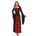 thumbnail image 2 of FASHOFT Witch Women Halloween 2026 Bat Sleeve Dress Vampire Renaissance Adult Gothic Dresses, 2 of 9