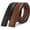 F-black+brown, variant on Ratchet Belt Replacement Strap 1 1/8", Leather Belt Strap for 35MM Slide Click Buckle