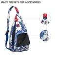 thumbnail image 2 of Ethnic Mandala Sling Backpack - Exotic Paisley & Abstract Pattern, Fashionable Layered Storage Pack for Students & Outdoor Enthusiasts, 2 of 4