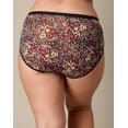 thumbnail image 2 of Playtex Microfiber Hipster Underwear Pack, Full Coverage, Moisture-Wicking, 3-Pack Digital Rose/Navy/Noten Floral XL Women's, 2 of 4
