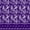 Deep Purple, variant on Soimoi Crepe Silk Fabric Linocut Panel Printed Craft Fabric by the Yard 42 Inch Wide
