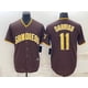 thumbnail image 1 of Nueva Camiseta De Béisbol Cardigan Padres Baseball #11 Darwish Summer Sportswear Brown-Xl(48), 1 of 2
