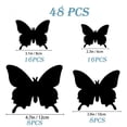 thumbnail image 4 of 48 pieces Butterfly Wall Decorations, 3D butterfly stickers for party decorations with magnetspurple, 4 of 4