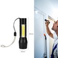 thumbnail image 3 of XPE+COB Linterna LED Recargable IPX4 3 Engranajes Antorcha Eléctrica Ajustable, 3 of 3