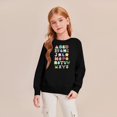 thumbnail image 5 of Alphabet Graphic Pullover Sweatshirt for Children's Long Sleeve Crewneck Top Soft Casual Loose Fit Comfortable Wear, 5 of 5