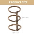 thumbnail image 2 of Brown Alloy Binder Rings for Daily Use Smooth and Durable 6 Pieces, 2 of 9