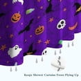 thumbnail image 6 of Purple Halloween Pattern Shower Curtain 84"x72" ,Bathroom Decorative Shower Curtains Set with 12 Hooks,Modern Waterproof Washable Shower Curtain, 6 of 6