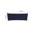 thumbnail image 4 of BalsaCircle 5 Spandex Chair Sashes Wedding Decorations Navy Blue, 4 of 5
