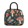 thumbnail image 2 of Obrewu Mushroom Butterfly Pattern Lunch Bag for Adult, Insulated, Leakproof, Oxford Cloth, 2 of 7